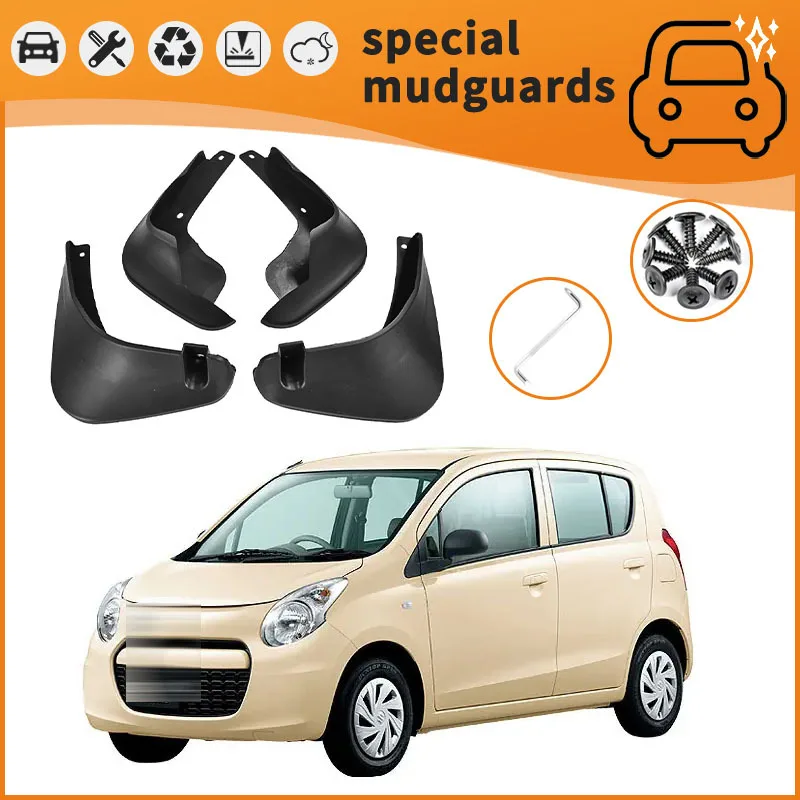 For 09-15 Suzuki Alto models Mudguards Fender Mudflaps Front Rear Flares Splash Guards Cover Car Accessorie