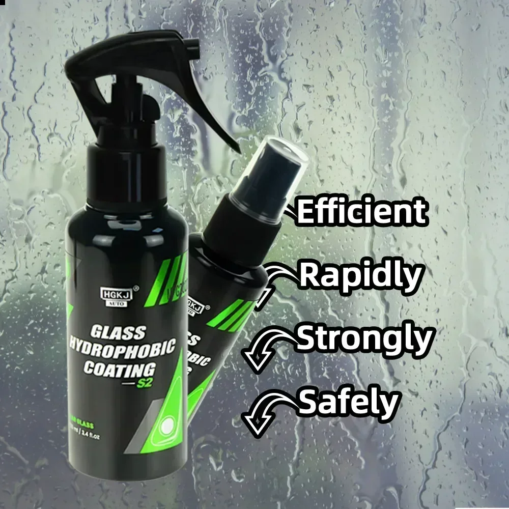 Anti-Rain for Cars Glass Water Repellent Spray Long Lasting Ceramic Windshield Nano Hydrophobic Protection Coating