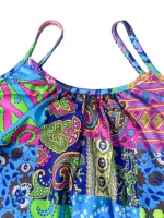 Women's Vibrant Paisley Pattern Sleeveless Jumpsuit for Spring/Summer Casual Wear - Image 4