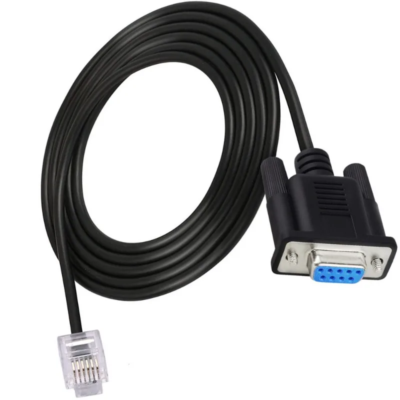 DB9 to RJ11 RJ12 6P6C LAN Network Serial Console Cable for Sevo Drive Leadshine Stepper Communication 6FT