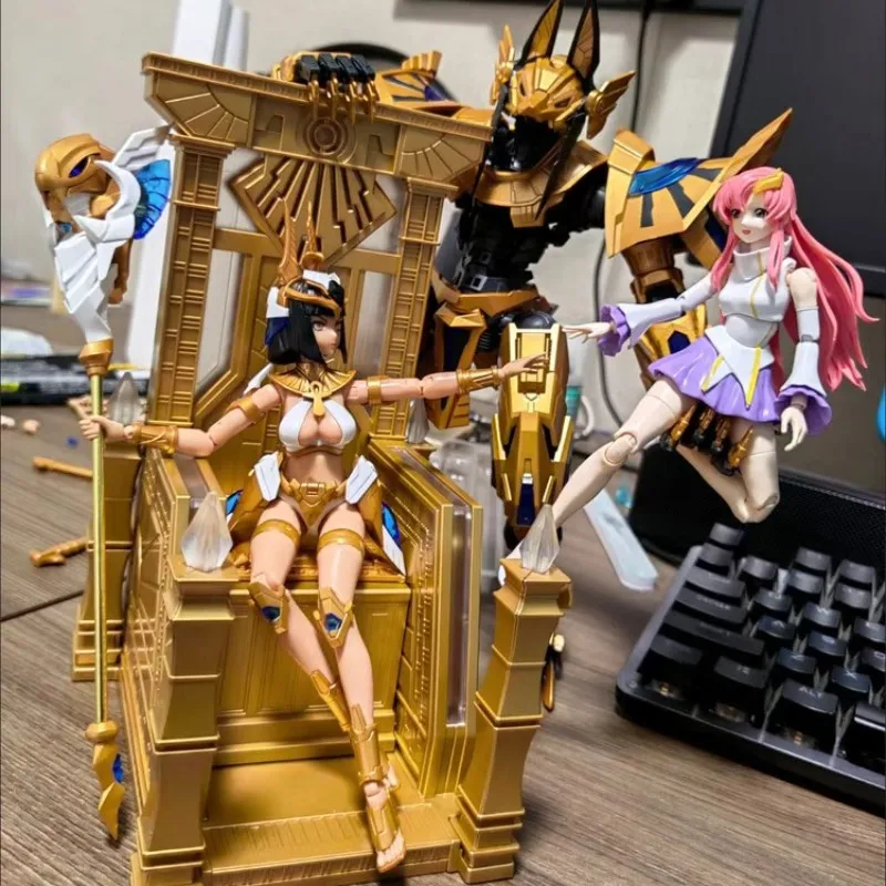 

The Seven Deadly Sins Gluttony Sin-01 Cleopatra Anubis Luminous Throne Mecha In Stock 1/10 Ms General Girl Model Gift Assembled