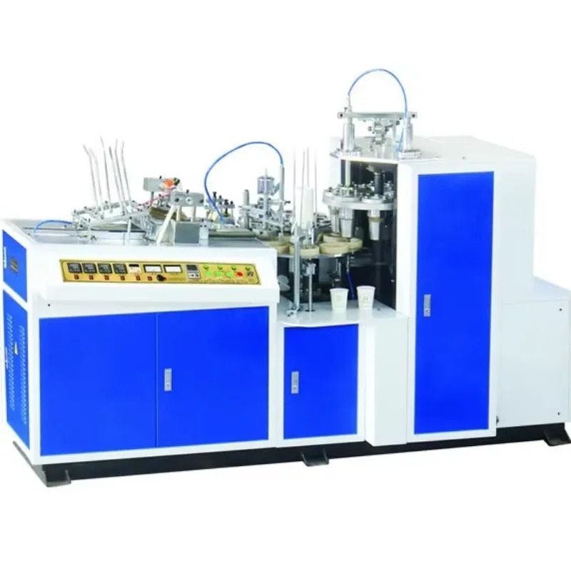 Automatic Paper Cup Machine For 4oz To 22oz Disposable Drink Cups With High Precision Mold Switching For Production