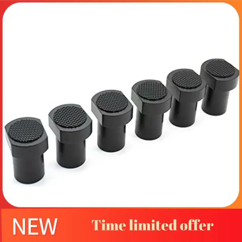 

6 Pcs Aluminum Alloy Bench Dog Bench Dog Clamp Woodworking Table Clamping Jaws 20Mm Dog Hole (Black)