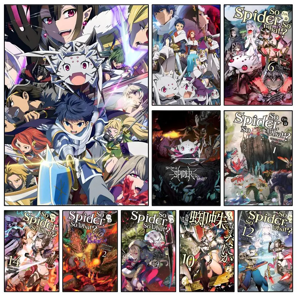 Anime So Im a Spider So What Kumoko Poster Waterproof HD Modern Peel And Stick Wall Decor Bedroom Living Room Dorm Office