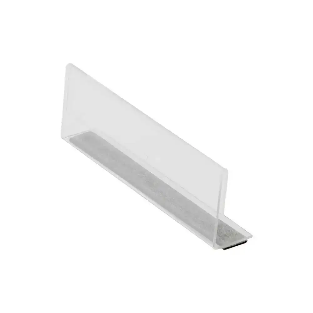 10Pcs Magnetic L Acrylic Sign Holder Shelf Edge Talker Mount Card Price Label Holder Strip Stand Tag | Loripos