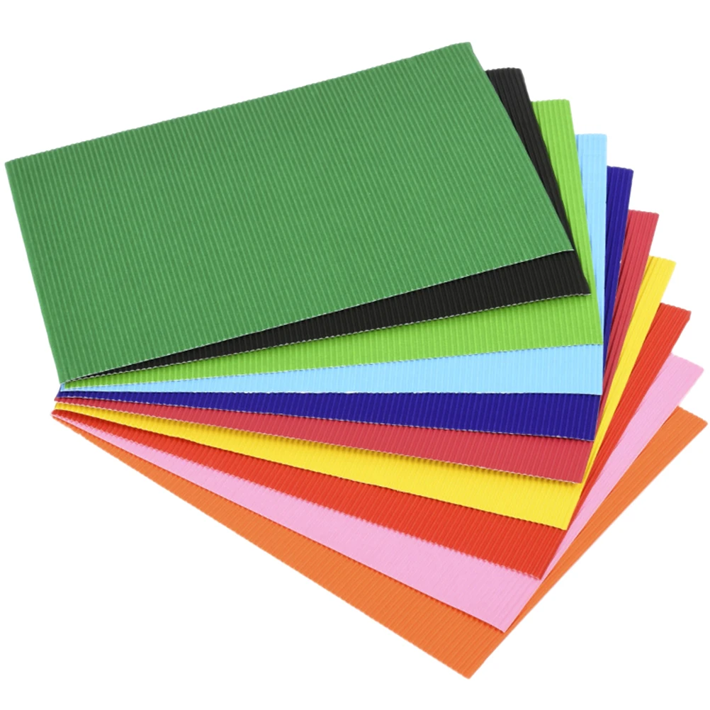 

56pcs Diy Paper For Color Cardstock Corrugated Sheets Art Crafts Projects Mixed Classroom Group Activity Gift Wrapping