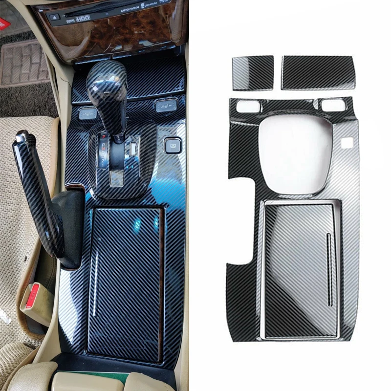 

4Pcs LHD Car Central Console Gear Shift Box Panel Cover Trim Fit for Honda Accord 8th Crosstour 2008 2009 2010 2011 2012 2013