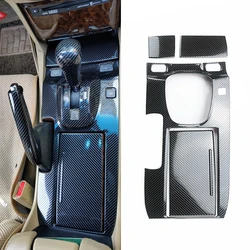 4Pcs LHD Car Central Console Gear Shift Box Panel Cover Trim Fit for Honda Accord 8th Crosstour 2008 2009 2010 2011 2012 2013