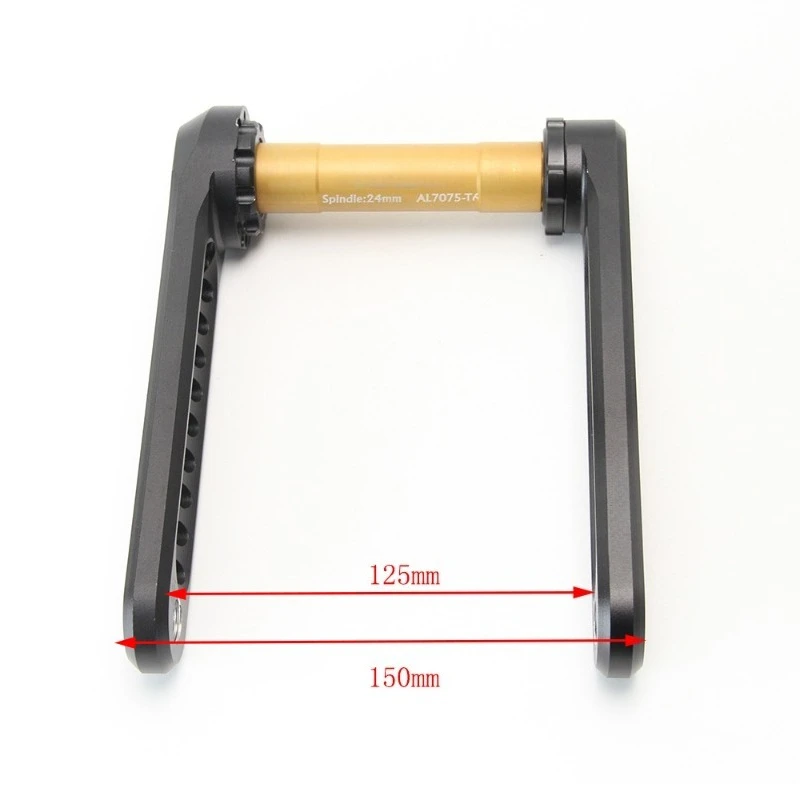 For Bicycle Hollow Integrated Crank Tooth Plate, Aluminum Alloy Straight