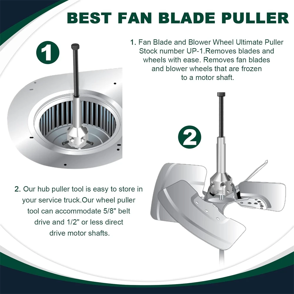 Hub Fan Blade Blower Wheel Puller Hub Puller Fan Blade Pullers for 5/8\