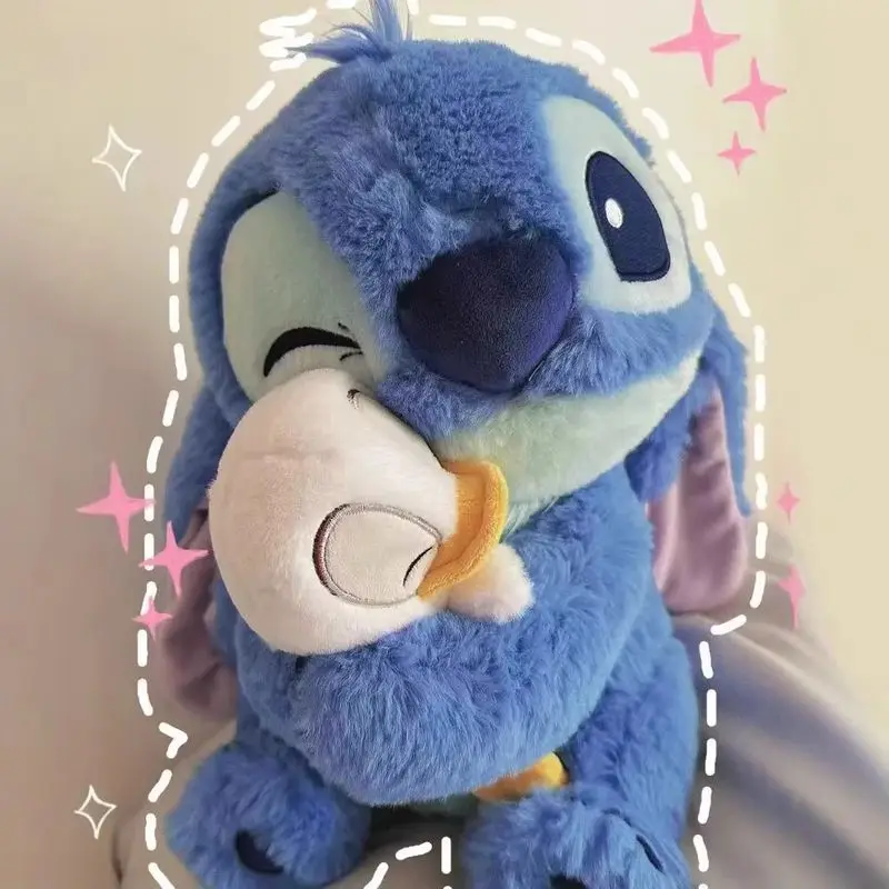 2025New Disney 20cm Plüsch Puppe Stich Lilo Puppe Nette Ente Stich Plüsch Stofftier Weihnachten Kinder Geburtstag Geschenk kawaii Spielzeug