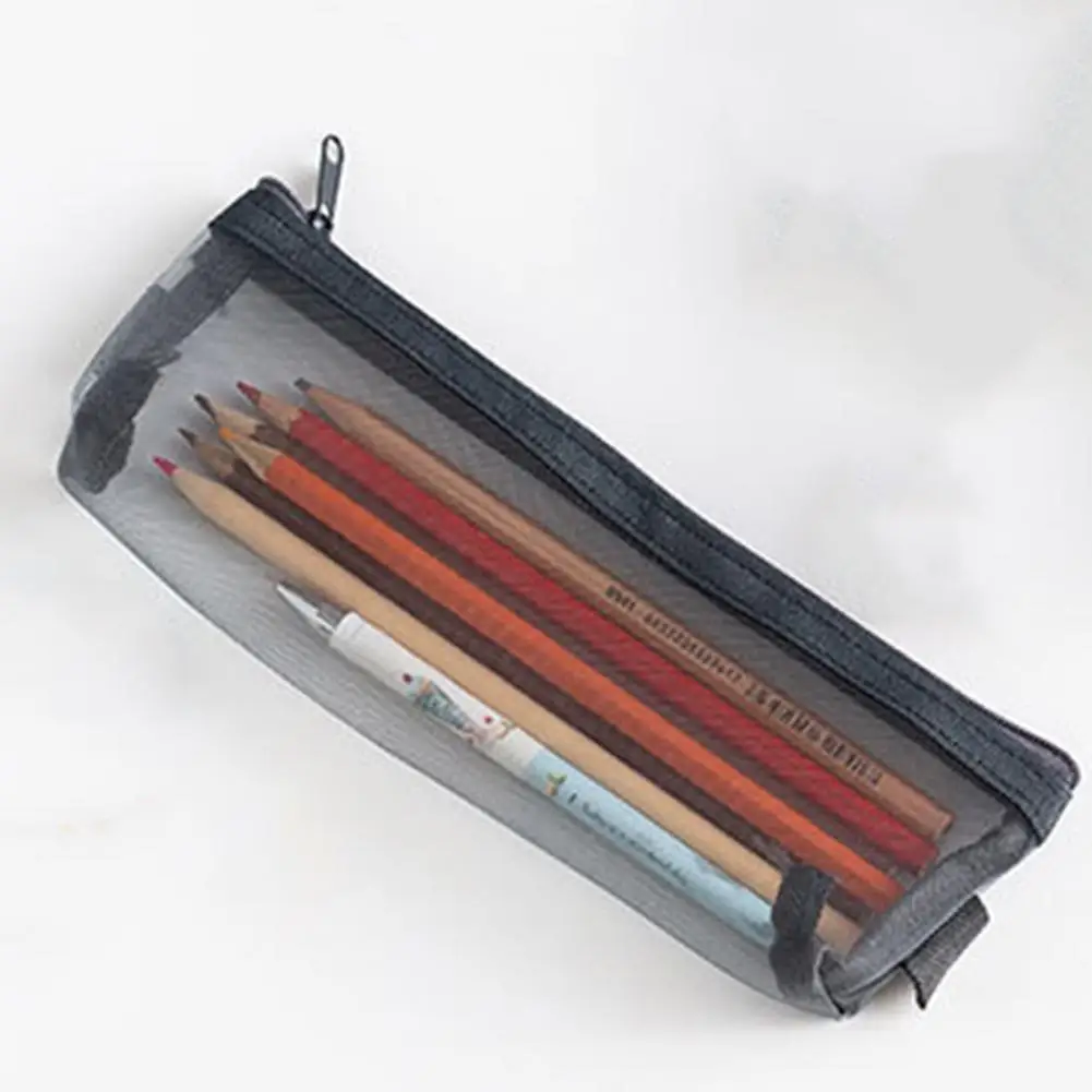 Cloth  Useful Minimalist Exam Stationery Pen Container Easy to Carry Pencil Case Zipper Closure   Daily Use