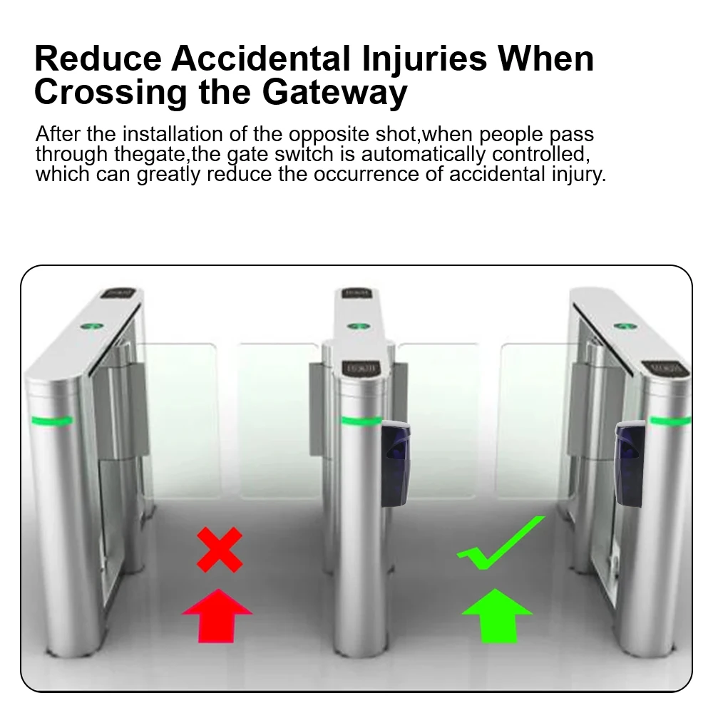 For Automatic Gate Detector Battery Powered 12-24V AC/DC Barrier Garage Infrared Detector Sensor Photocell Infrared Sensor