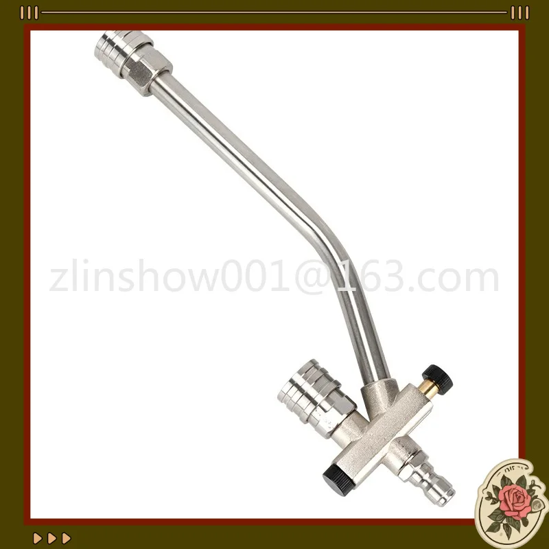 Car wash machine dual-nozzle PA kettle converter car wash machine one-to-two dual-head water outlet extension rod