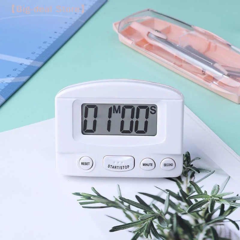 【M】Multifunctional Digital Timer With LCD Display Easy Operation Buttons For Cooking Baking Study Office Fitness