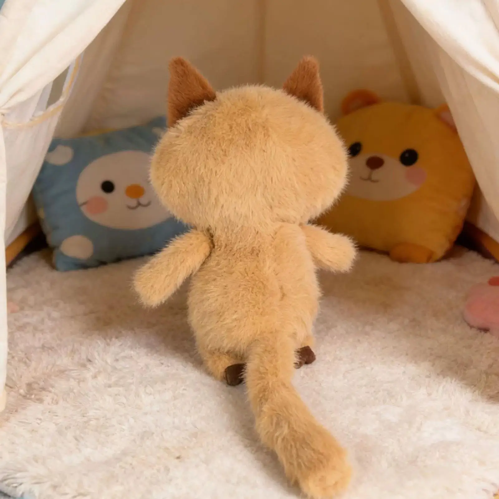 

Плюшевая игрушка-кошка: мягкая обнимашка для дивана, гостиной, спальни, полки, кабинета, детской комнаты, для мальчиков