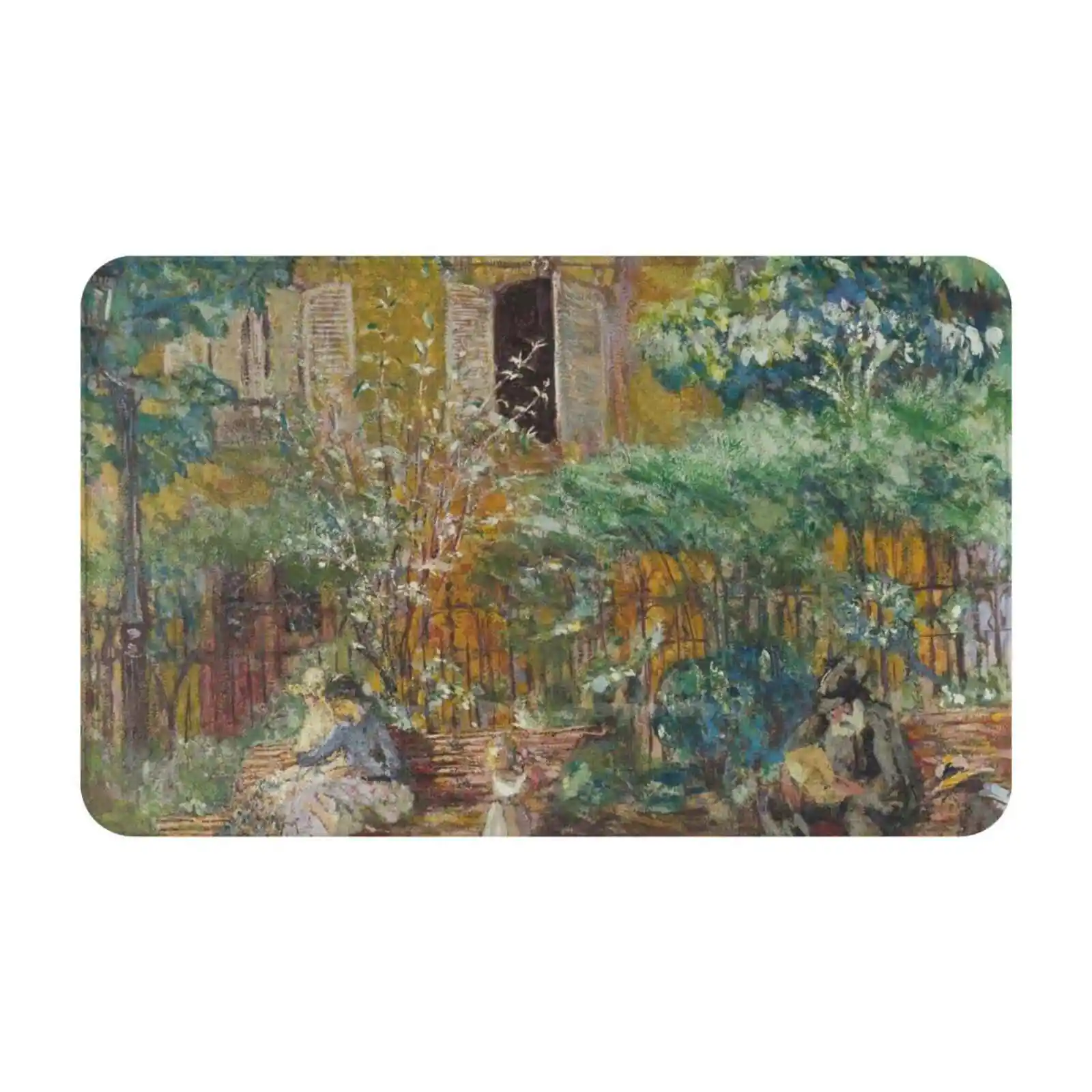 Le Square / / Édouard Vuillard Soft Cushion Car Home Carpet Door Mat Le Square Édouard Vuillard French France Paris Versaille