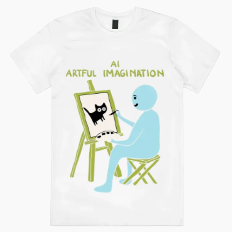 Women's Cotton T-shirt Cartoon Character Cat Print Casual Simple Short Sleeve Unisex Top 2024 New Casual Design Top