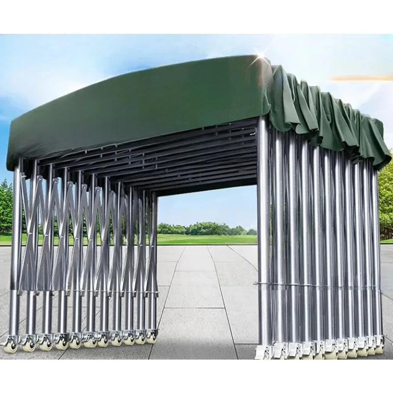 

ZY Mobile Push-pull навес подвижный зонт телескопический заводской навес открытый блок автомобильный солнцезащитный козырек большой палатка