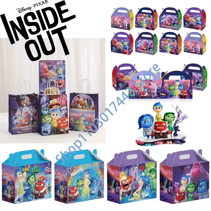 

5 Styles Disney Inside Out 2 Gift Box Candy Box Theme Birthday Party Decoration Festive Event Party Holiday Decorations Supplies