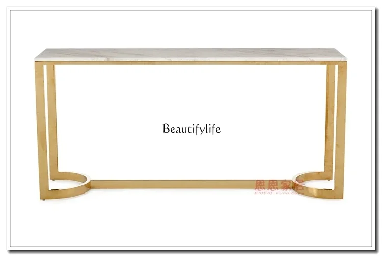 

ls 04Simple light luxury stainless steel Xuan Guan Tai titanium stainless steel corridor long table foyer decorative strip