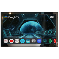 Soulaca 28inch Mirror TV Large Smart TV Mirror 4K Screen Vanishing IPX6 Waterproof for Bathroom SPA Google System WiFi Bluetooth