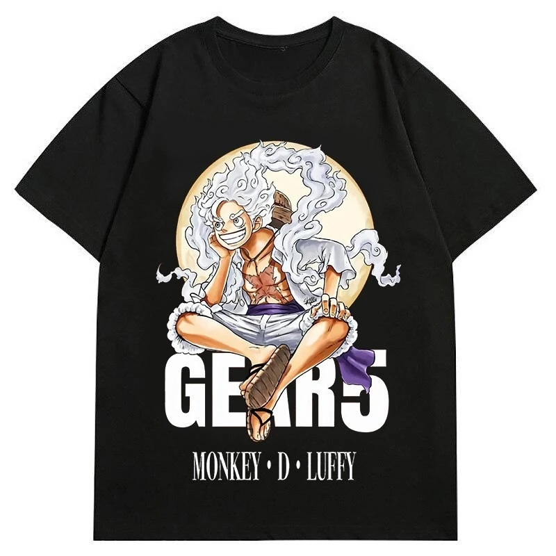 

Summer Day Man Is ONE PIECE Five-speed Luffenica Form Surrounding Men's and Women's Casual Short-sleeved T-shirt