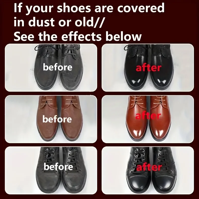 Ремонт кожаной обуви, воск для полировки кожаной обуви, черный лак для обуви, можно использовать для полировки кожаной обуви любого цвета
