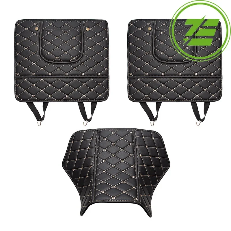 Car Seat Back Anti-kick Pad for Tesla Model 3 Seat Rear Row Anti Kick Leather Upgrade Mat Protection Interior Accessories 2PCS