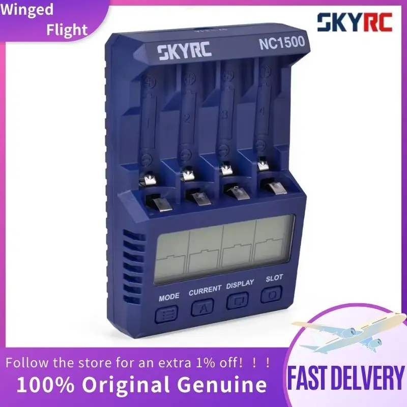 SKYRC NC1500 5V 2.1A 4 slots batterijlader LCD slimme oplader AA AAA-analysator Nimh ontlading en vernieuwing