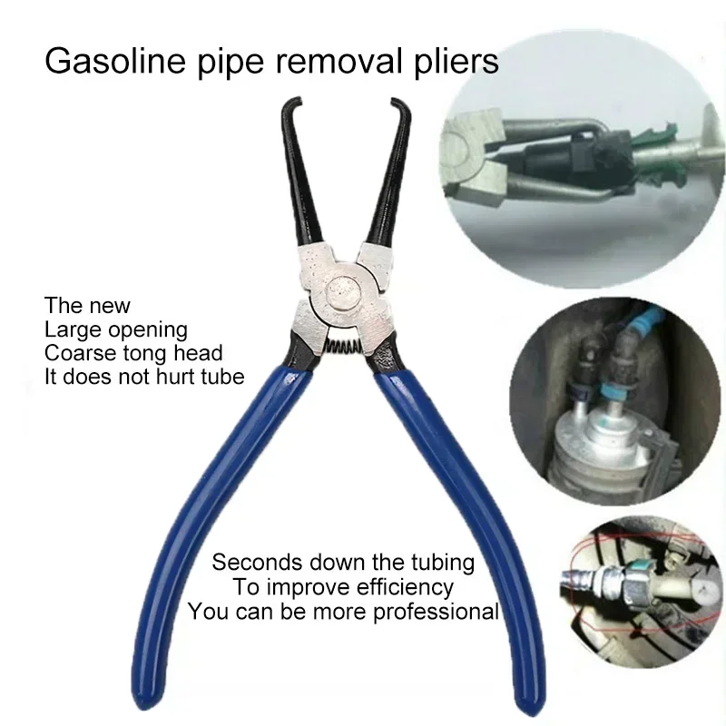 Imagem -02 - Especial Gasolina Clamp Gasolina Pipe Joint Fittings Pinças Car Repair Tool Aço Filtro Mangueira Liberação Desconectar Combustível Linha Alicatadores