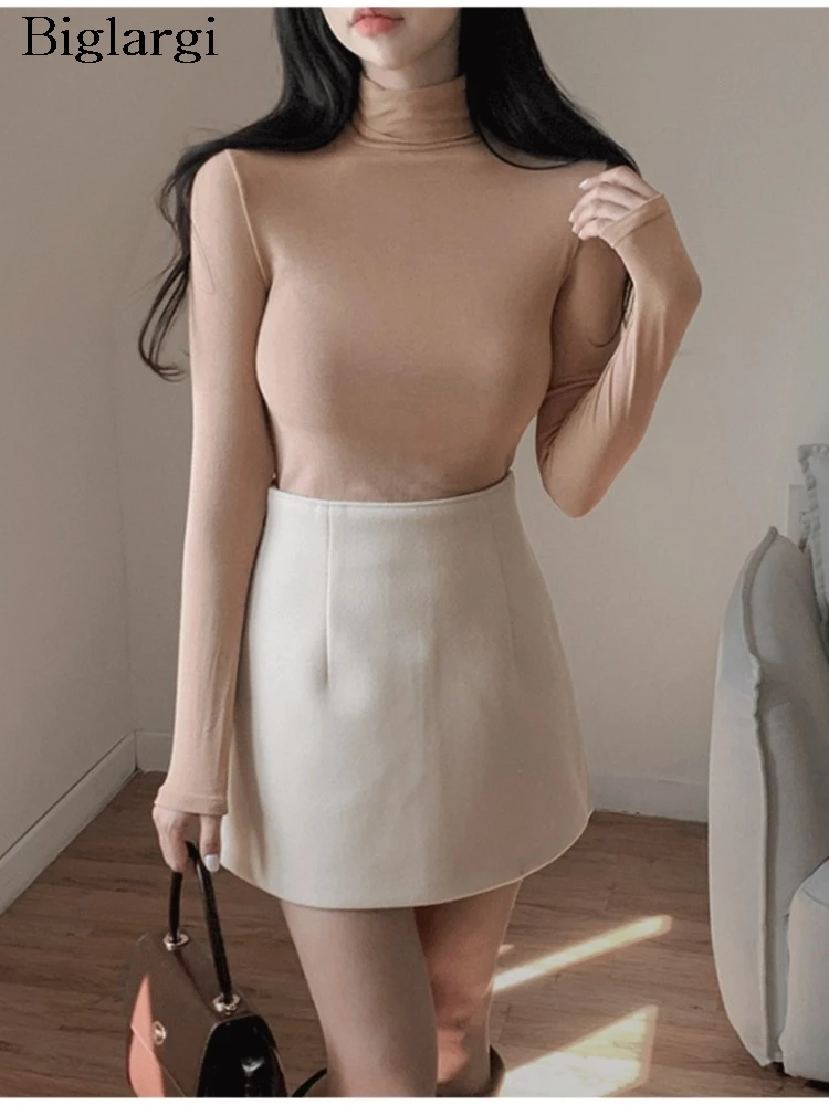 

Осень-зима, шерстяная мини-юбка, женская сексуальная облегающая юбка с высокой талией, модные женские юбки трапециевидной формы, женская юбка в корейском стиле