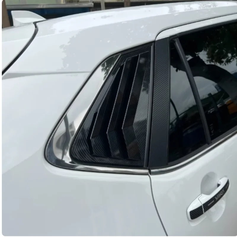 

For Toyota Yaris Cross2024-2025 ABS Rear Triangle Louver Window Shade Car Side Window Spoiler Splitter Cover Trim Accessories