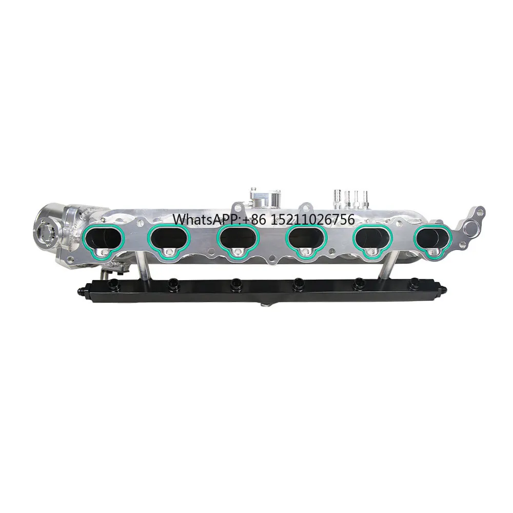 CNC Aluminum Billet Intake Manifold for 2JZ Includes Throttle Body and Fuel Rail New Condition