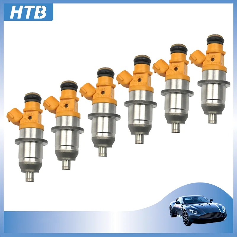 6x E7T25080 1465A011 MR560555 car Fuel Injector For Mitsubishi Pejero Yamaha Outboard HPDI 200 250 300 HP 2003 E7T05080