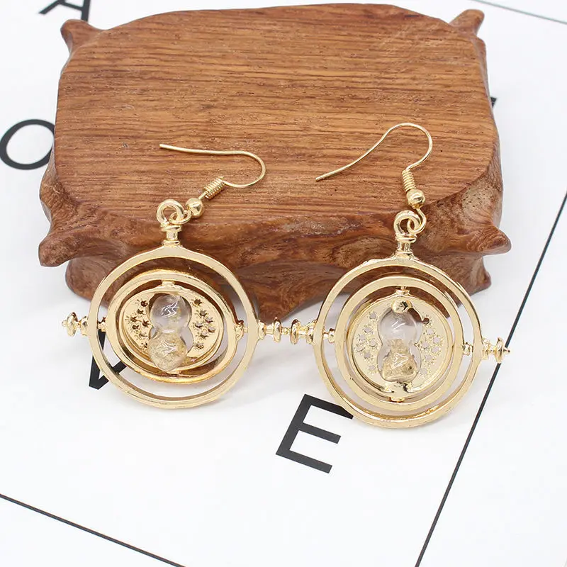 Earrings Harry Potter Time Converter Hourglass Personalized Earrings Harry Potter Pendant Birthday Gift