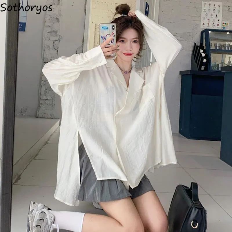 Sunscreen Shirts Women Solid Cozy Korean Style Breathable Sweet Leisure Trendy Personality Simple All-match Ladies Basics Spring