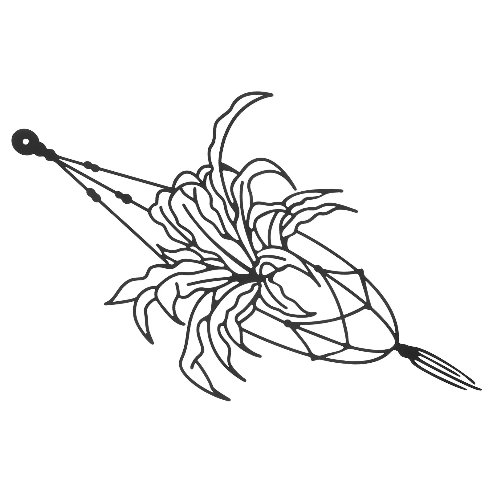 

Metal Flower Plate Wall Decor Hanging Basket Art Sculpture Adornment for Home Garden Balcony Metal Wall Flower Sculpture