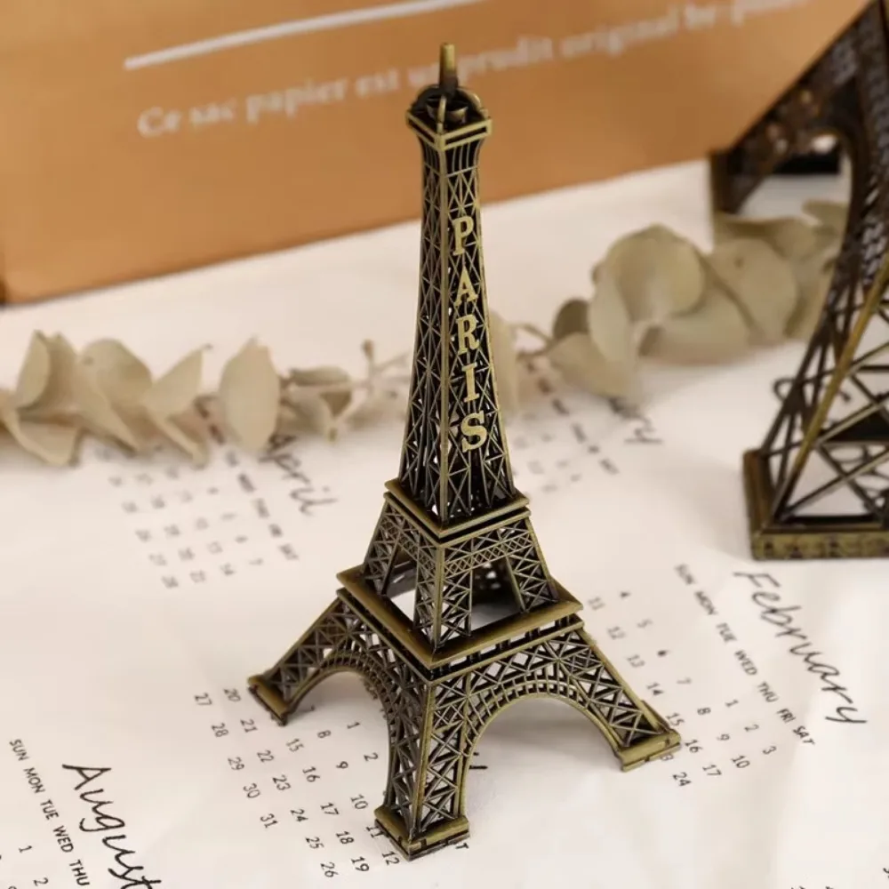 Bronze Paris Eiffelturm Metall Handwerk Hause Dekoration Zubehör Figurine Statue Modell Souvenir Home Interior Design 2023 Neue