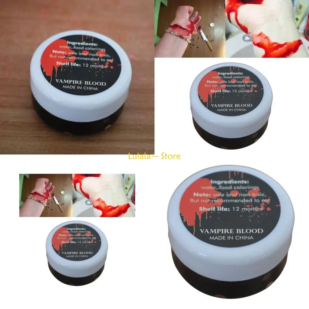 

Y4QA The Latest Halloween Makeup Spoof Party Pla-sma Cream Fake Scar Making