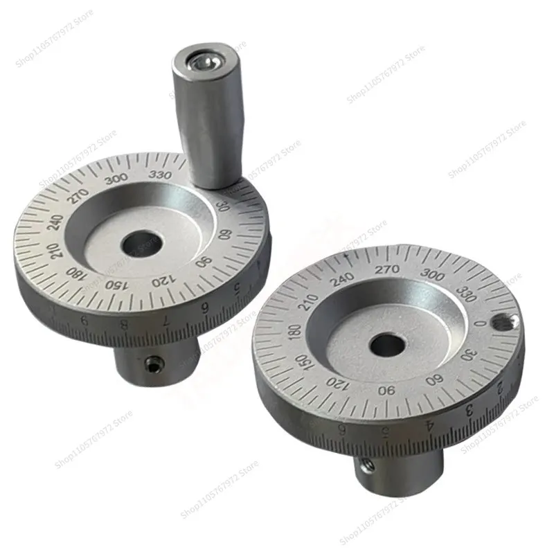 For laser-engraved knob with scale, handle handle, metal circular hand wheel, inner diameter 8mm/10mm