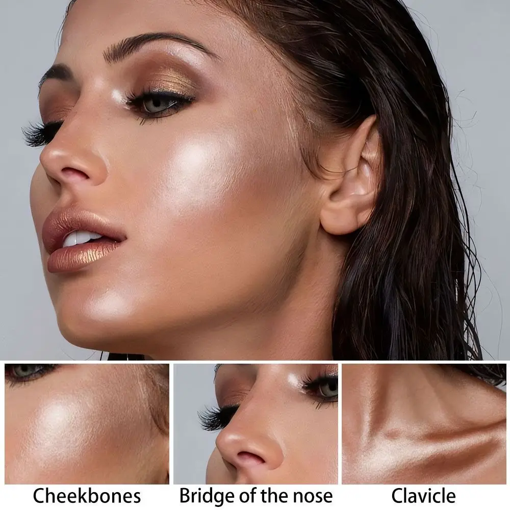 Cheek Brightens Shades Rouge Stick Long Lasting Waterproof Face Bronzer Stick Non-greasy Moisturize Cream Contour Stick