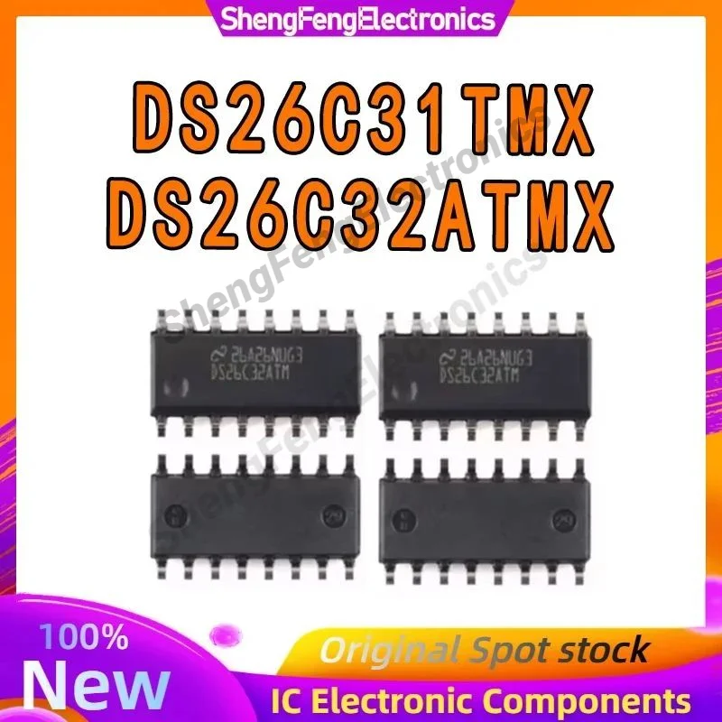 10PCS  DS26C32ATM DS26C32ATMX DS26C31TMX DS26C31TM SOP16 New Original