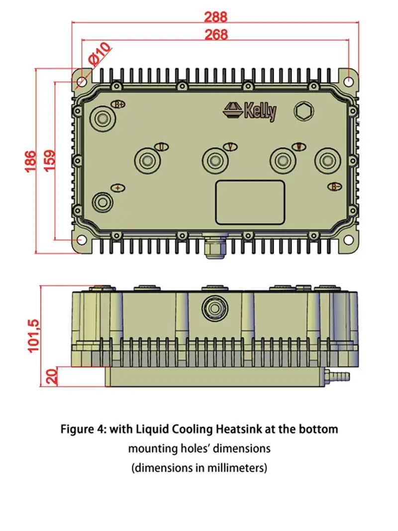 Kelly KAC 8080N High Power Opto-Isolated Motor Controllers (72V-168V) (300A-1200A) 72V 82V 96V 110V 144V 168V