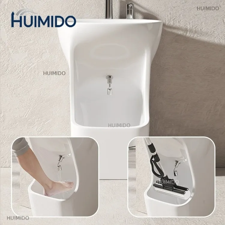 New Middle Eastern Muslim ceramic mini washbasin with drain tray, suitable for bathroom or toilet. Shipping price negotiable.