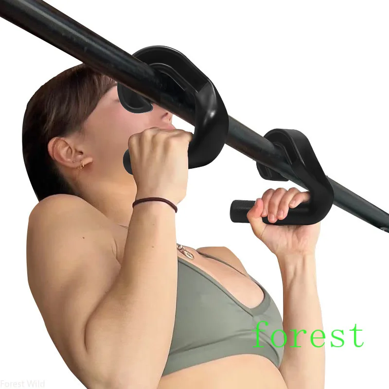 Pull Up Hand Grip Ergonomic Hook Type Fitness Handle Gym Deadlift Pull Down Grips Versatile Weights Rotating Exercise Equipment