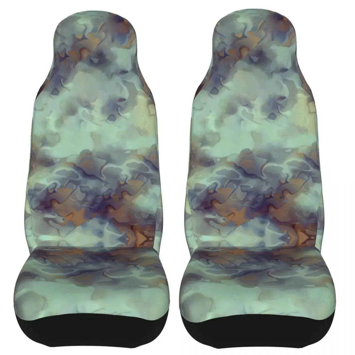 Marbling Tie Dye Colorful Universal Car Seat Cover Four Seasons AUTOYOUTH Geometric Seat Cushion/Cover Polyester Hunting