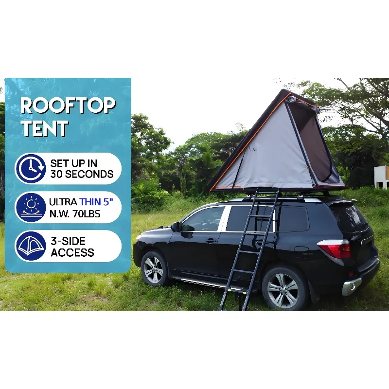 Ultra Light 32kg 70LB Four-season Waterproof Quick Automatic Opening Car Roof Top Rack Mounted Camping Vehicle Tent