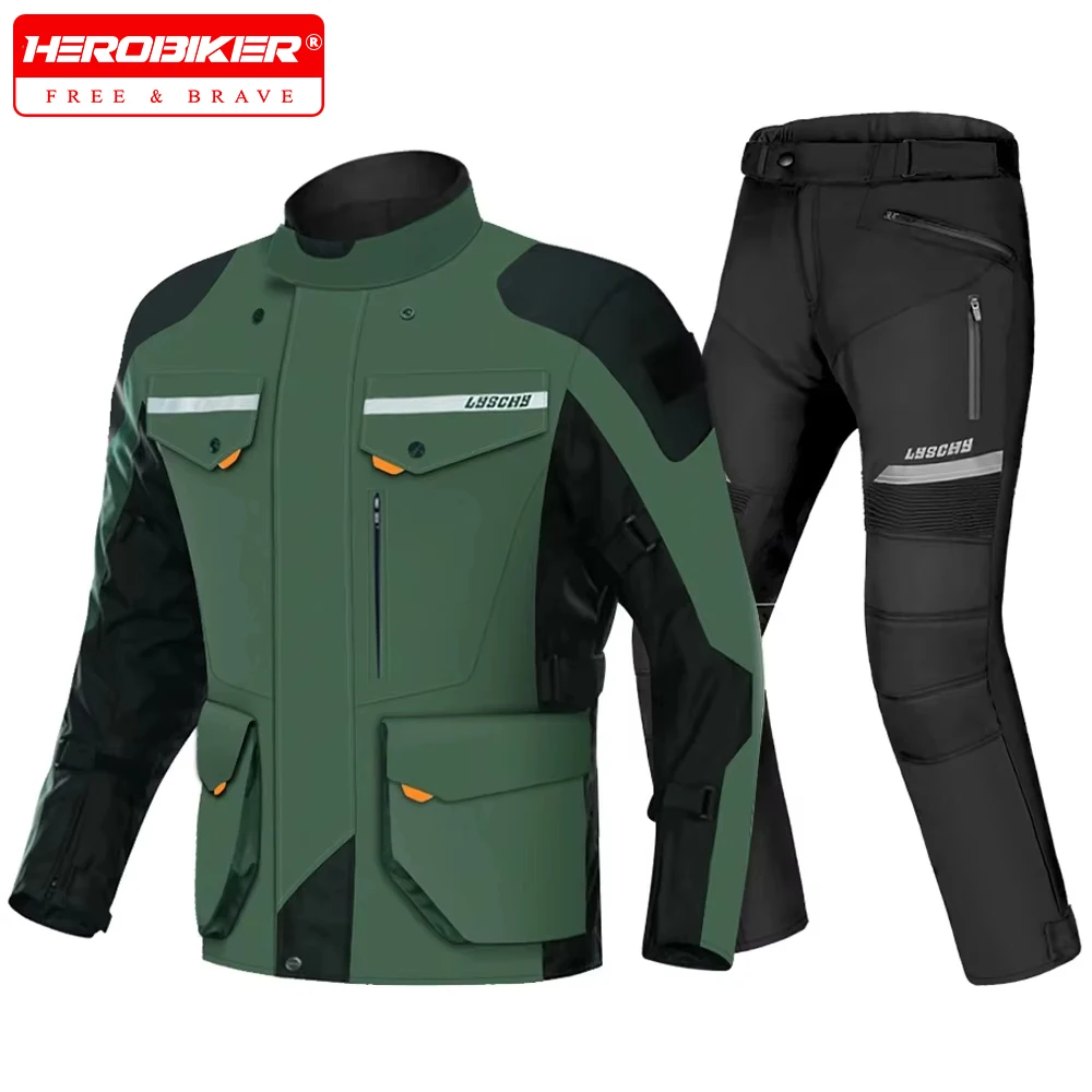 

Водонепроницаемая мотоциклетная куртка, брючный костюм, морозостойкая мужская мотоциклетная куртка, одежда для мотокросса, защитное снаряжение, сертифицированное CE