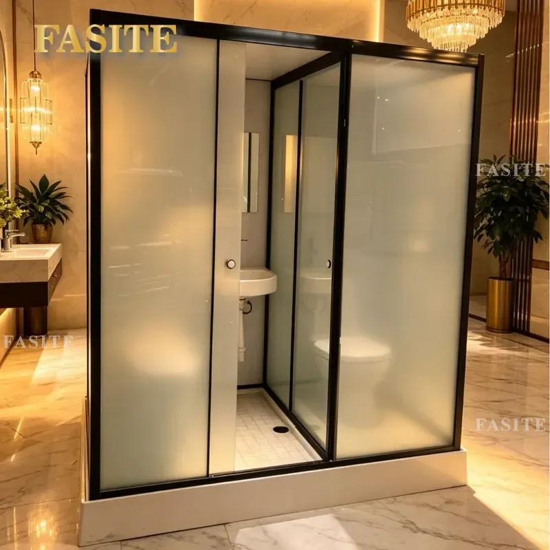 For Apartment Rural Bathroom Integral Shower Room One Piece Movable SMC Thermal Insulation Household